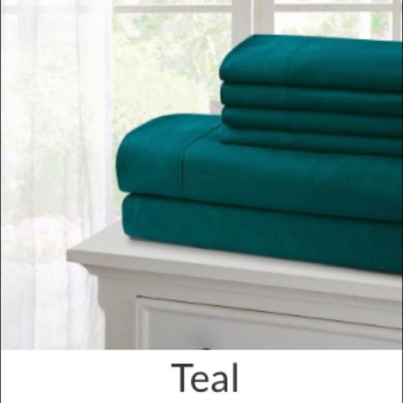 Other - Teal NWT New bedding sheets sheet set 6 pc SOFT
